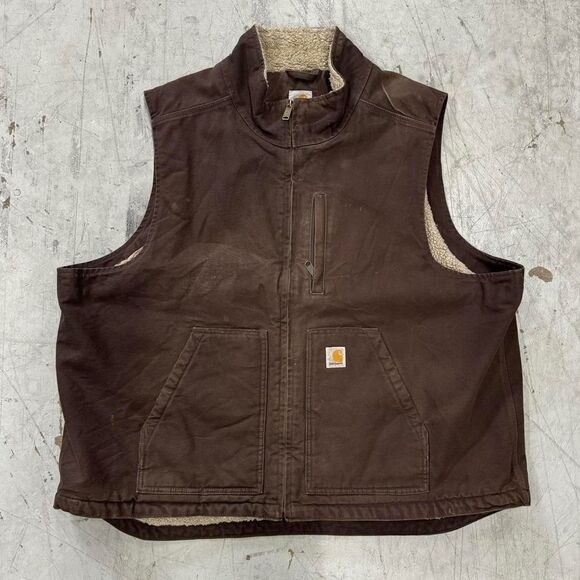 Vintage brown Carhartt vest size xxl 2xl